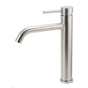 Brushed Nickel Tall Kitchen Laundry Basin Mixer Vanity Curve Sink Faucet Tap Set V1233-KRD104BS