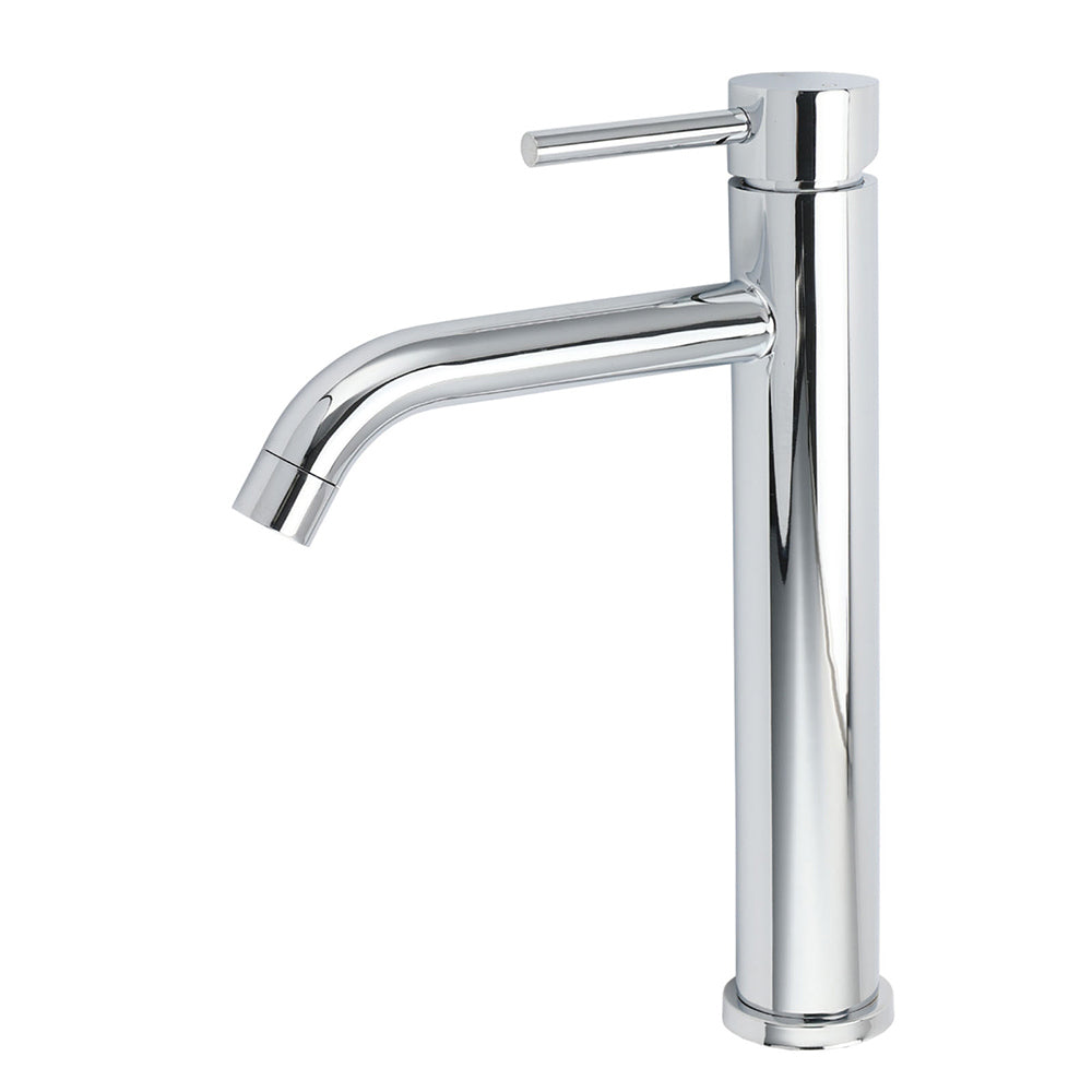 WELS Chrome Tall Basin Kitchen Laundry Mixer Vanity Sink Faucet Tap Curve Outlet V1233-KRD104CR