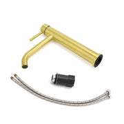 WELS Brushed Gold Tall Kitchen Laundry Basin Mixer Vanity Sink Faucet Tap Bath V1233-KRD104G