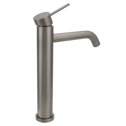 WELS Gunmtal Grey Tall Kitchen Laundry Basin Mixer Vanity Sink Faucet Tap Valve V1233-KRD104GM
