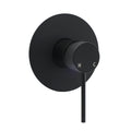 Matt Black Round Bath Concealed Shower Mixer Valve Hot Cold Water Tap Watermark V1233-KRD201B