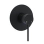Matt Black Round Bath Concealed Shower Mixer Valve Hot Cold Water Tap Watermark V1233-KRD201B
