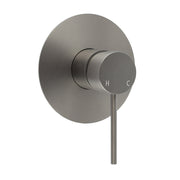 Watermark Gun Metal Grey Round Bathroom Shower Hot Cold Mixer Ceramic Cartridge V1233-KRD201GM