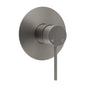 Watermark Gun Metal Grey Round Bathroom Shower Hot Cold Mixer Ceramic Cartridge V1233-KRD201GM