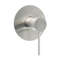 Brushed Nickel Bath Shower Mixer Hot Cold Tap Ceramic Cartridge Spindle Round V1233-KRD201N