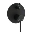 Stainless Steel Black Round Shower Mixer Diverter Lead Free Healthy For Bath Set V1233-KRD202B