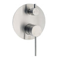 AU Round Stainless Steel Shower Mixer Diverter Brushed Nickel For Bathroom Sets V1233-KRD202N