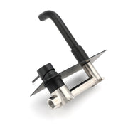 Matt Black Round Basin Mixer Bathtub Wall Mounted Faucet Tap Laundry Spout Set V1233-KRD301B
