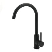 WELS Black Kitchen Sink Mixer Laundry Faucet Tapware 360 degrees Swivel Gooseneck Spout V1233-KRD501B