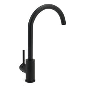 WELS Black Kitchen Sink Mixer Laundry Faucet Tapware 360 degrees Swivel Gooseneck Spout V1233-KRD501B