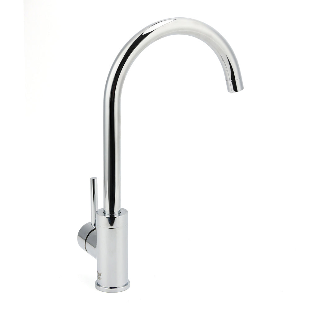 WELS Chrome Kitchen Laundry Swivel Sink Mixer Faucet Tap Spout Stainless Steel V1233-KRD501CR