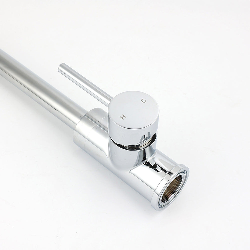 WELS Chrome Kitchen Laundry Swivel Sink Mixer Faucet Tap Spout Stainless Steel V1233-KRD501CR