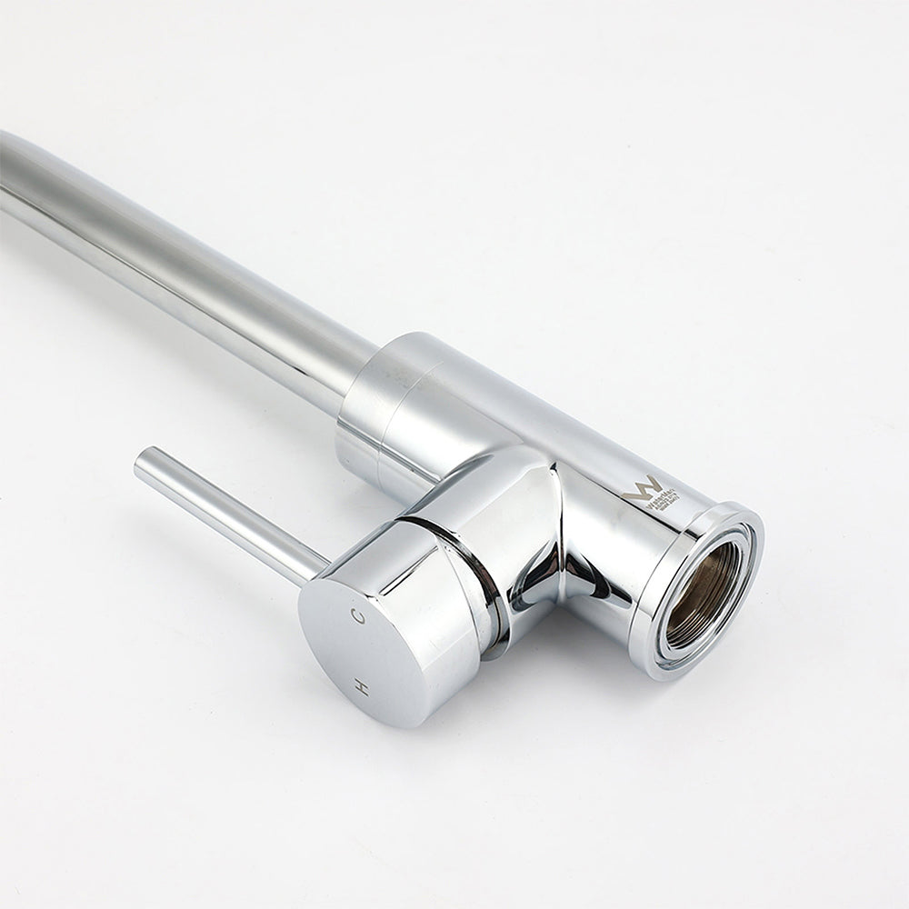 WELS Chrome Kitchen Laundry Swivel Sink Mixer Faucet Tap Spout Stainless Steel V1233-KRD501CR