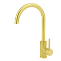 Brushed Gold Round Kitchen Mixer Sink Tap 360 degrees Swivel Laundry Basin Faucet Spout V1233-KRD501G