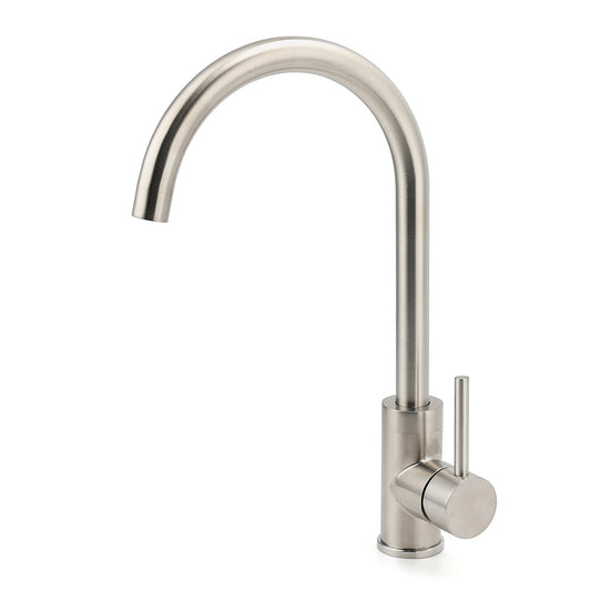 WELS Kitchen Laundry Swivel Sink Mixer Faucet Tap Spout Stainless Steel Brushed V1233-KRD501N