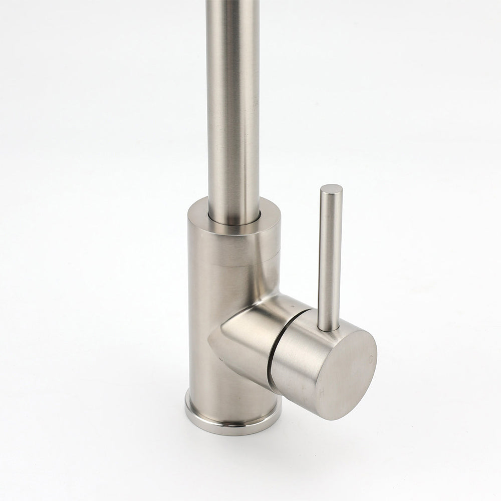 WELS Kitchen Laundry Swivel Sink Mixer Faucet Tap Spout Stainless Steel Brushed V1233-KRD501N