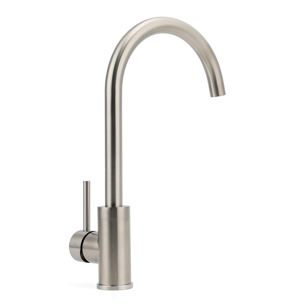 WELS Kitchen Laundry Swivel Sink Mixer Faucet Tap Spout Stainless Steel Brushed V1233-KRD501N