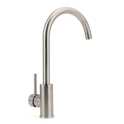 WELS Kitchen Laundry Swivel Sink Mixer Faucet Tap Spout Stainless Steel Brushed V1233-KRD501N