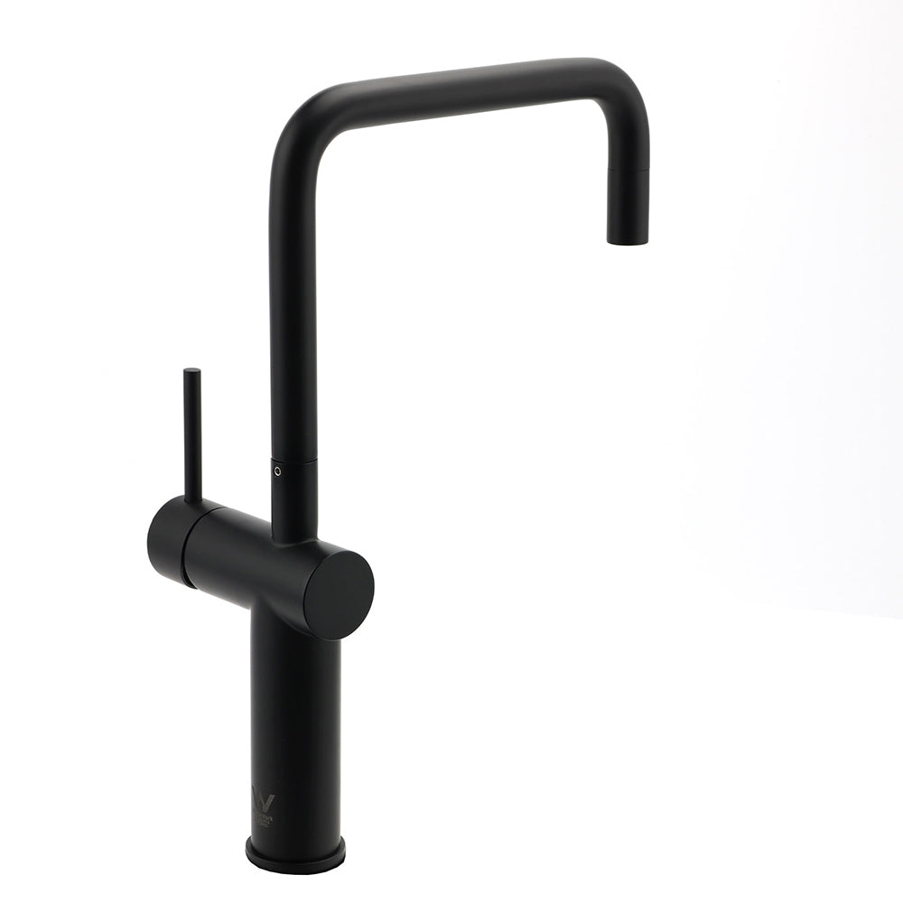 WELS Matt Black SUS Tall Kitchen Laundry 360o Swivel Sink Mixer Faucet Tap Spout V1233-KRD503B