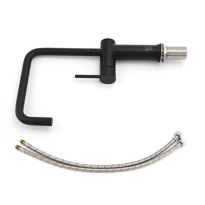WELS Matt Black SUS Tall Kitchen Laundry 360o Swivel Sink Mixer Faucet Tap Spout V1233-KRD503B