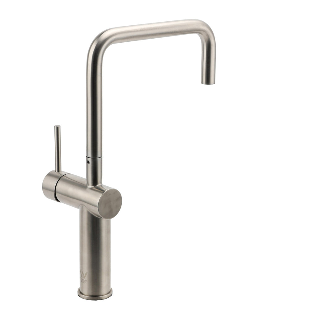 WELS 6L/m Kitchen Laundry 360o Swivel Sink Mixer Faucet Tap Spout Brushed Silver V1233-KRD503N