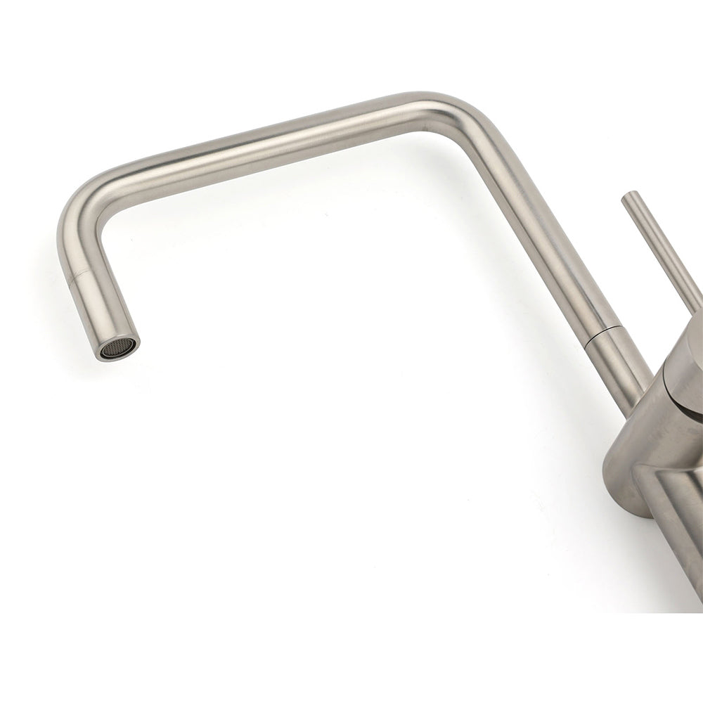 WELS 6L/m Kitchen Laundry 360o Swivel Sink Mixer Faucet Tap Spout Brushed Silver V1233-KRD503N