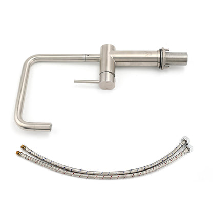 WELS 6L/m Kitchen Laundry 360o Swivel Sink Mixer Faucet Tap Spout Brushed Silver V1233-KRD503N