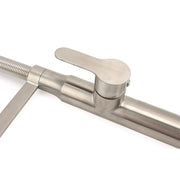 Brushed Nickel Kitchen Sink Basin Mixer 360 Swivel Faucet Tap Pull Out Spout SUS V1233-KRD506