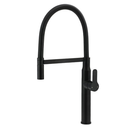 Matt Black Kitchen Sink Basin Mixer 360o Swivel Faucet Tap Pull Out Spout WELS V1233-KRD506B