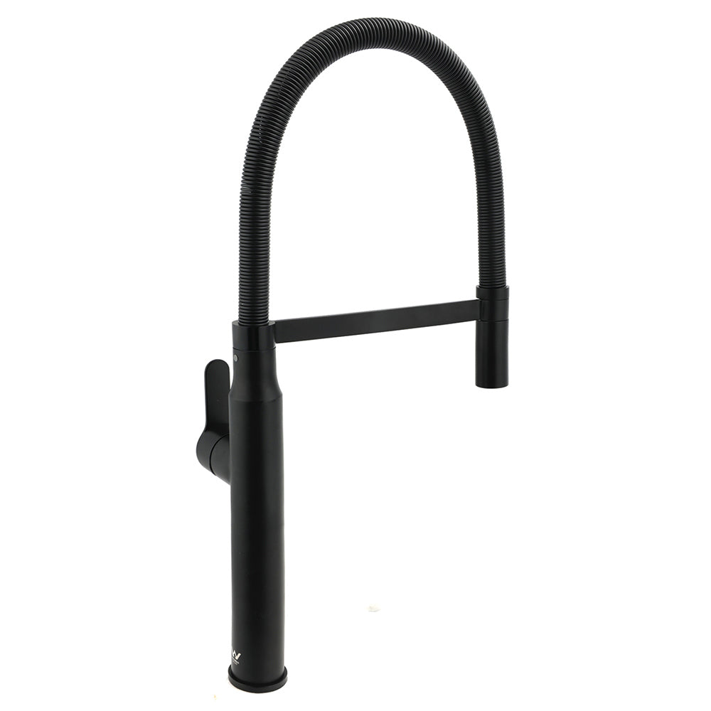 Matt Black Kitchen Sink Basin Mixer 360o Swivel Faucet Tap Pull Out Spout WELS V1233-KRD506B