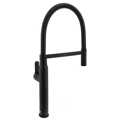 Matt Black Kitchen Sink Basin Mixer 360o Swivel Faucet Tap Pull Out Spout WELS V1233-KRD506B