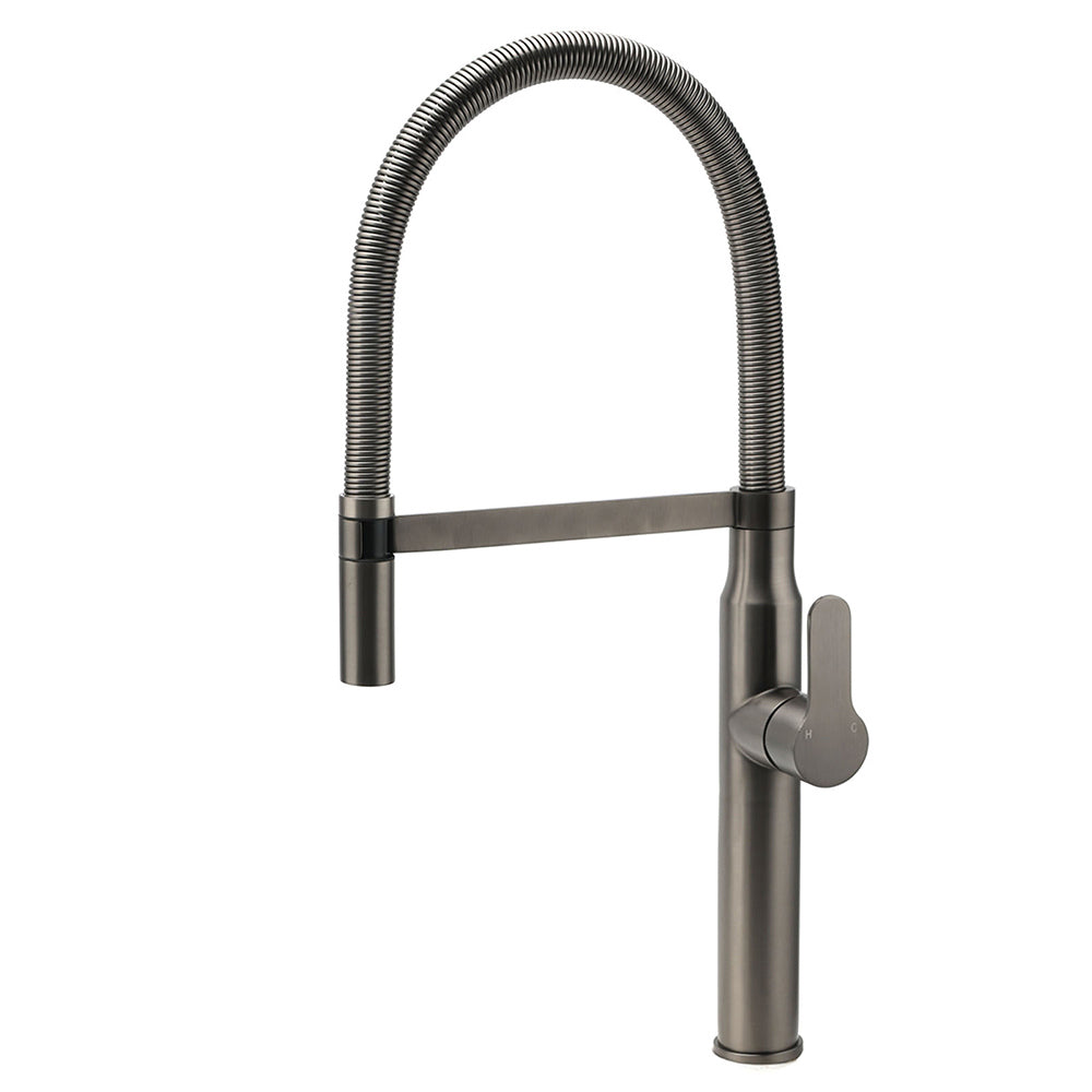 WELS Gun Metal Stainless Steel Pull Out Swivel Kitchen Mixer Sink Tap Spout Faucet V1233-KRD506GM