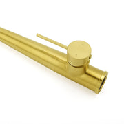 Brushed Gold Round Kitchen Mixer Sink Tap 360 Swivel Basin Laundry Faucet Spout V1233-KRD509G