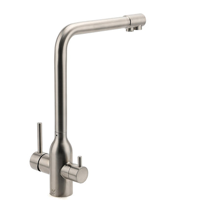 Brushed Nickel 3 Way Kitchen Sink Swivel Mixer Tap Pure Drink Clean Water Faucet V1233-KRD511