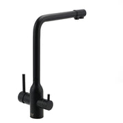 Matt Black 3 Ways Kitchen Mixer Tap Pury Water Sink Faucet 360 Swivel Spout Outlet V1233-KRD511B
