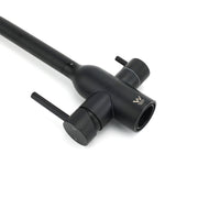 Matt Black 3 Ways Kitchen Mixer Tap Pury Water Sink Faucet 360 Swivel Spout Outlet V1233-KRD511B