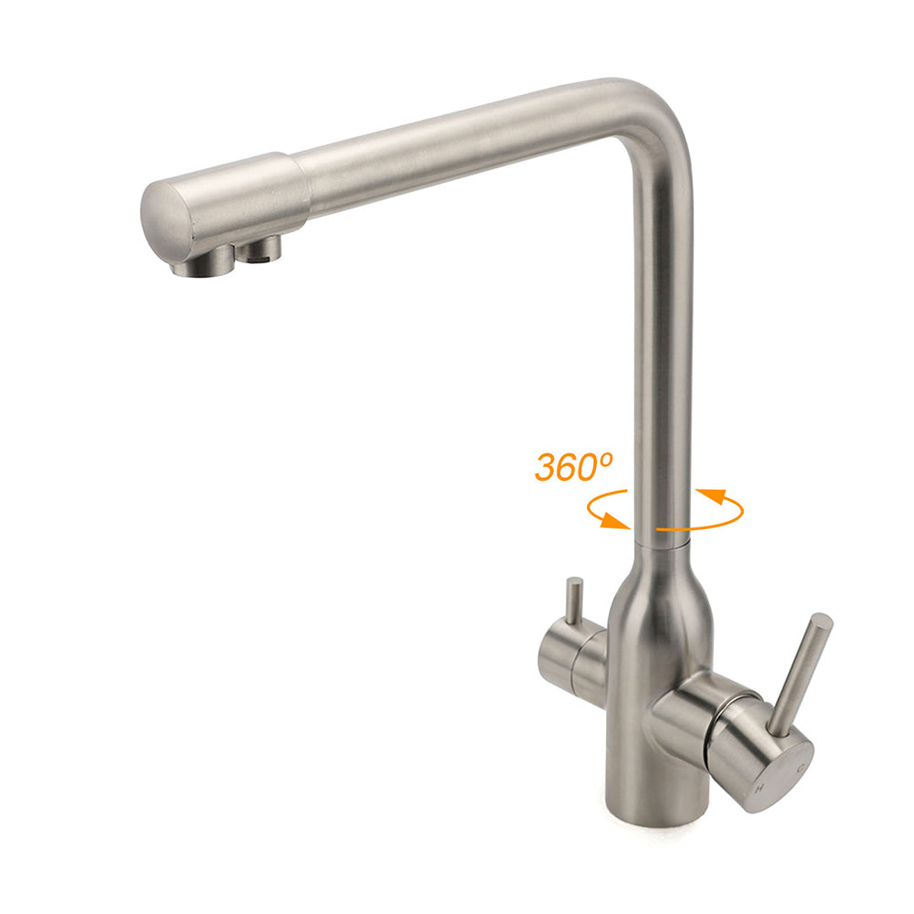 WELS 3 Function Kitchen Sink 360 degrees Swivel Mixer Tap Clean Pure Drink Water Faucet V1233-KRD511N