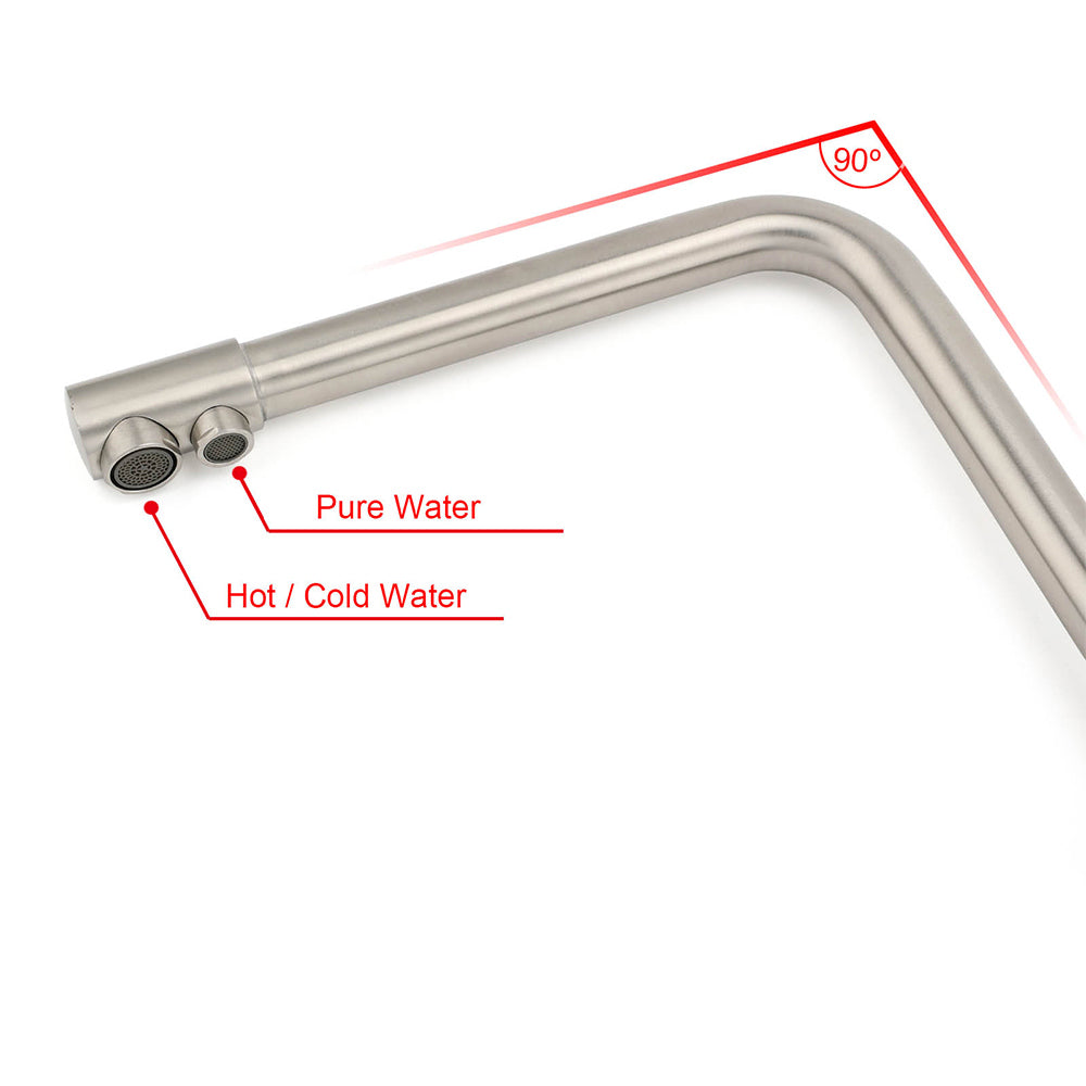 WELS 3 Function Kitchen Sink 360 degrees Swivel Mixer Tap Clean Pure Drink Water Faucet V1233-KRD511N