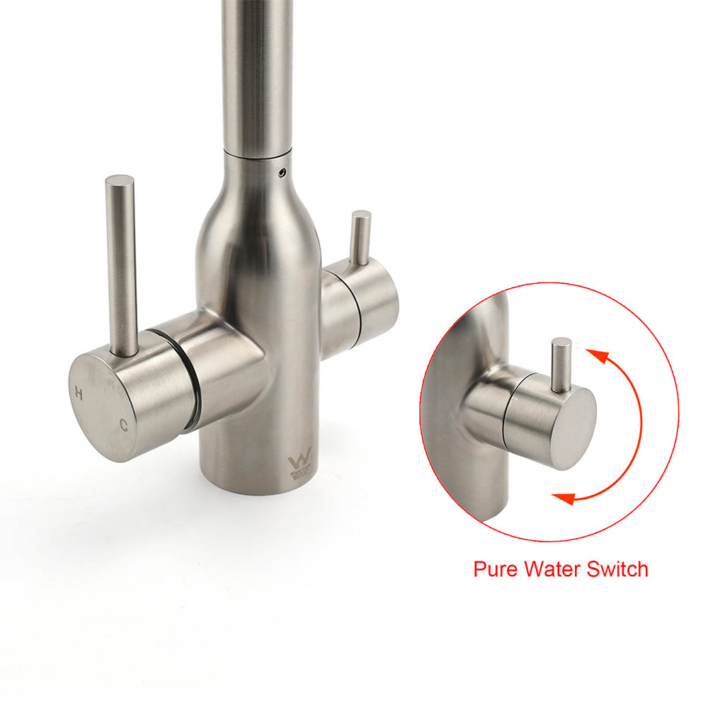 WELS 3 Function Kitchen Sink 360 degrees Swivel Mixer Tap Clean Pure Drink Water Faucet V1233-KRD511N