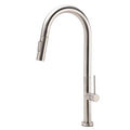 WELS Brushed Nickel Round Pull Out 2 Modes Spout Kitchen Sink Tap Laundry Mixer V1233-KRD512BS