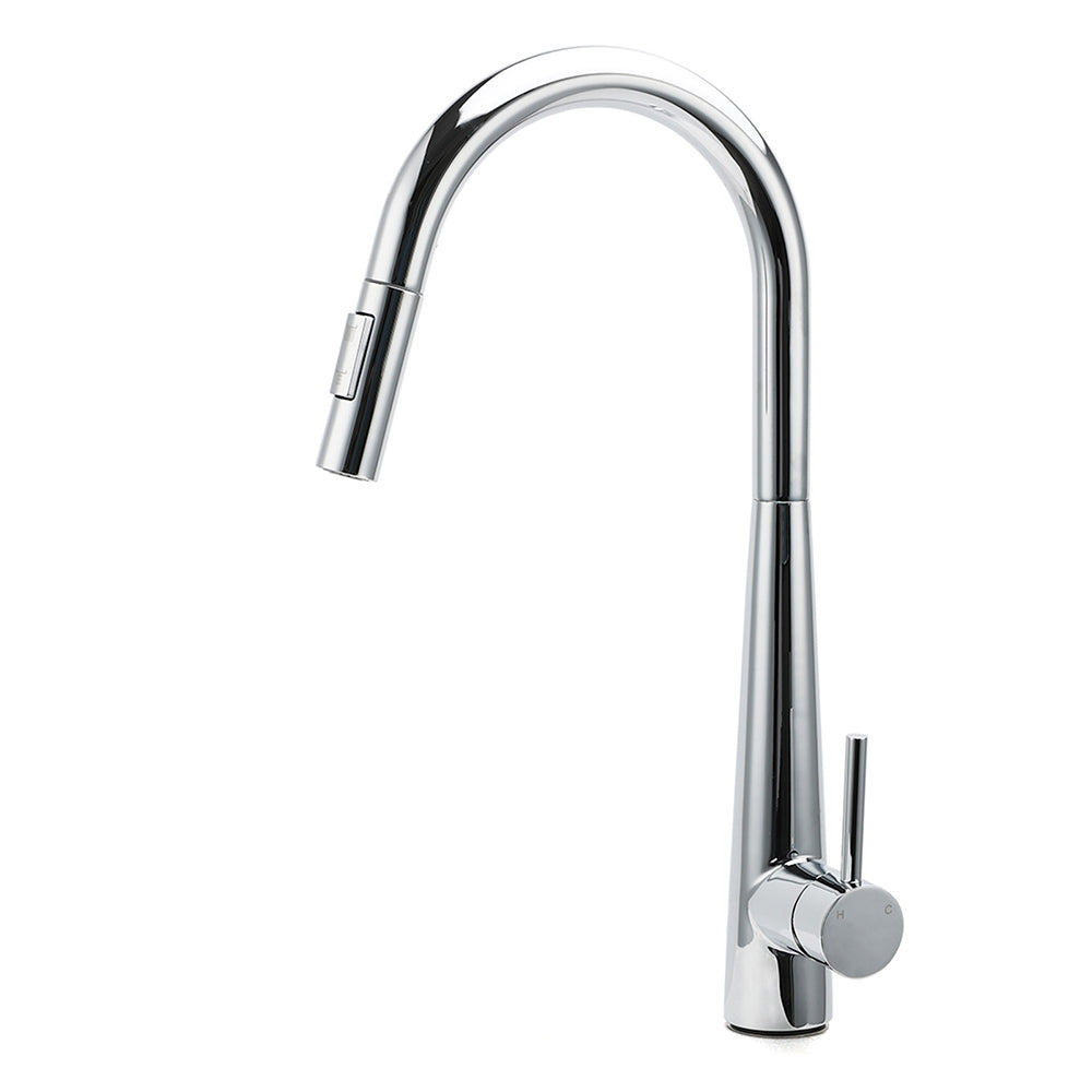 WELS Chrome 360 Swivel Pull Out Kitchen Tap Sink Mixer Faucet Spout 2 Way Outlet V1233-KRD5152CR