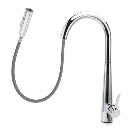 WELS Chrome 360 Swivel Pull Out Kitchen Tap Sink Mixer Faucet Spout 2 Way Outlet V1233-KRD5152CR