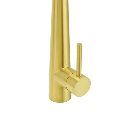 Brushed Gold Pull Out Kitchen Sink Tap Basin Mixer Faucet 2 Mode Spraying Spout V1233-KRD5152G