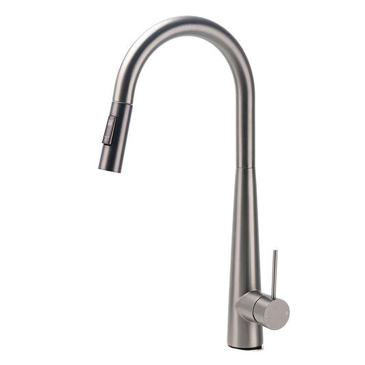 WELS Gun Metal Pull Out 2 Modes Spray Spout Kitchen Sink Tap Basin Faucet Mixer V1233-KRD5152GM