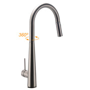 WELS Gun Metal Pull Out 2 Modes Spray Spout Kitchen Sink Tap Basin Faucet Mixer V1233-KRD5152GM