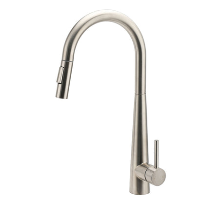 Brushed Nickel Pull Out Kitchen Tap Sink Mixer Faucet Spout 2 Modes Spray Outlet V1233-KRD5152N