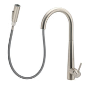 Brushed Nickel Pull Out Kitchen Tap Sink Mixer Faucet Spout 2 Modes Spray Outlet V1233-KRD5152N