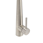 Brushed Nickel Silver Round Pull Out Kitchen Sink Tap Mixer Faucet Spout Outlet V1233-KRD515N
