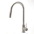 Brushed Nickel 2 Way Spray Kitchen Mixer Tap Pull Out Sink Laundry Swivel Faucet V1233-KRD519BS