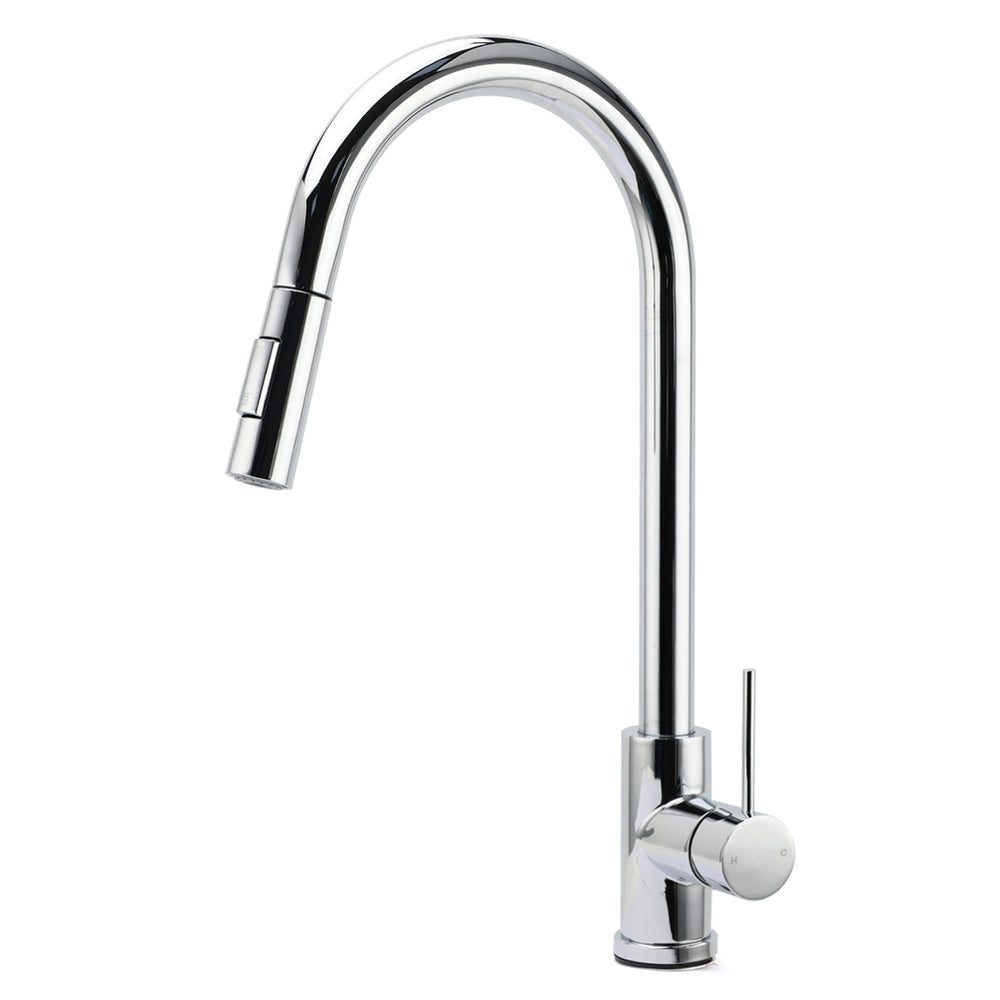 WELS Chrome 2 Modes Spray Pull Out Kitchen Swivel Faucet Sink Tap Laundry Mixer V1233-KRD519CR